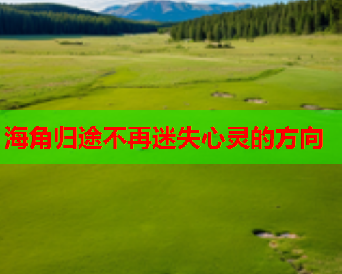 海角归途不再迷失心灵的方向